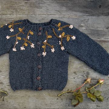 Rose børnecardigan